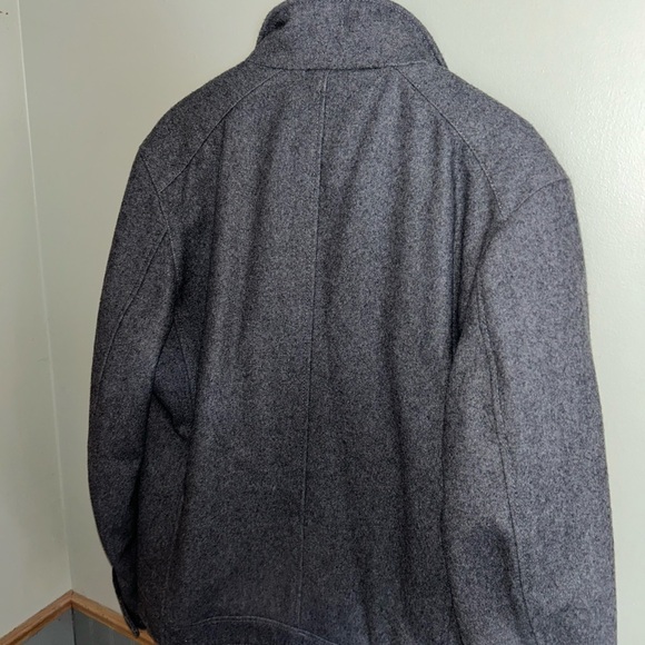 Michael Kors Jacket Mens Small Peacoat Full Zip Wool-blend  Gray Preppy Coat - Picture 14 of 14